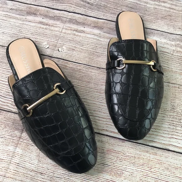 Black Mule Slides Size:8 - Picture 4 of 10